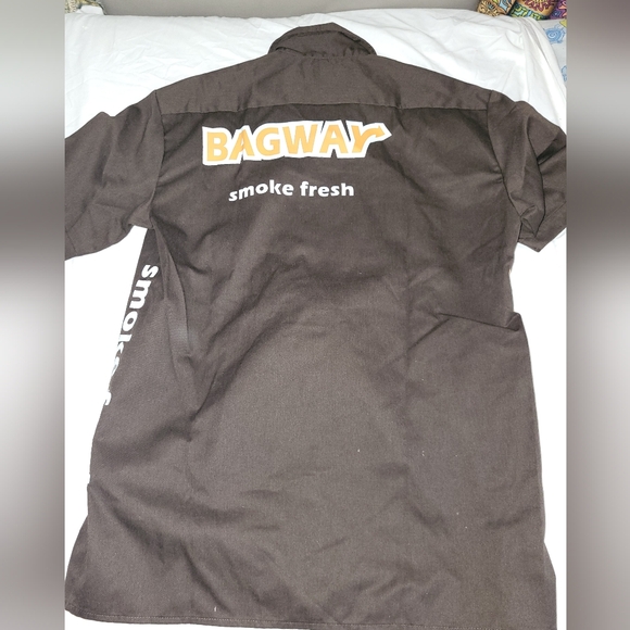 Dickies Dark Brown Work Shirt with Logo* - Picture 2 of 2